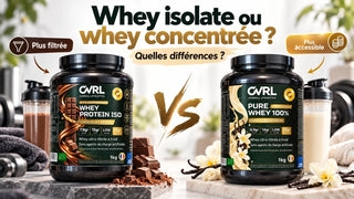 Whey isolate ou whey concentrée : quelles différences et laquelle choisir ?