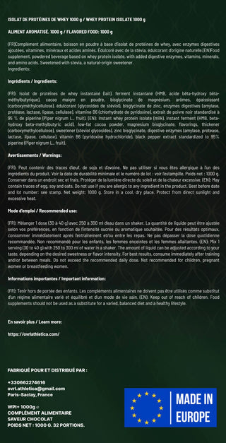 MOQ 10 - 18 Whey Protein ISO Elite Series