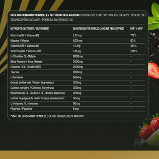 Explosive Power Pre Workout Mojito-Fraise